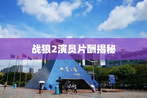 战狼2演员片酬揭秘