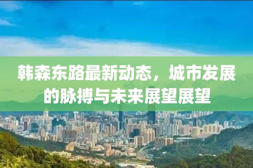 韩森东路最新动态，城市发展的脉搏与未来展望展望