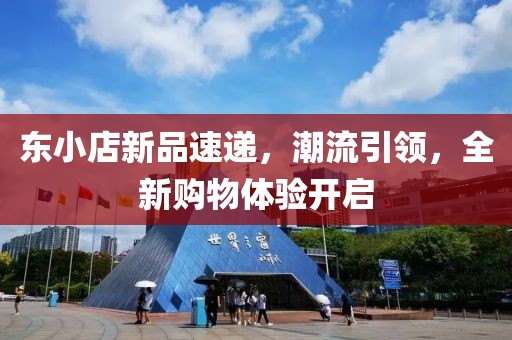 东小店新品速递，潮流引领，全新购物体验开启