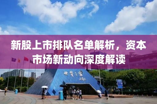 新股上市排队名单解析，资本市场新动向深度解读