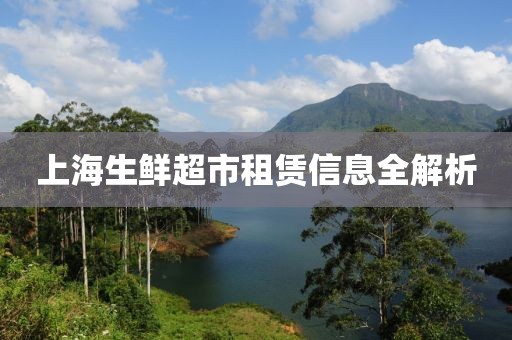 上海生鲜超市租赁信息全解析
