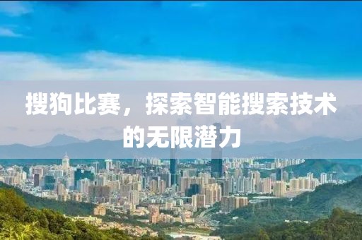 搜狗比赛，探索智能搜索技术的无限潜力
