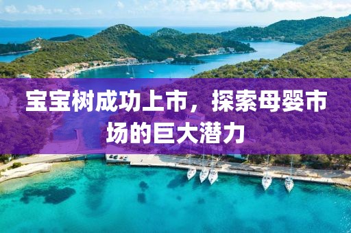 宝宝树成功上市，探索母婴市场的巨大潜力