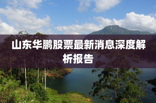 山东华鹏股票最新消息深度解析报告