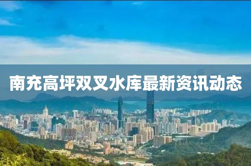 南充高坪双叉水库最新资讯动态