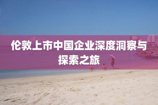 伦敦上市中国企业深度洞察与探索之旅