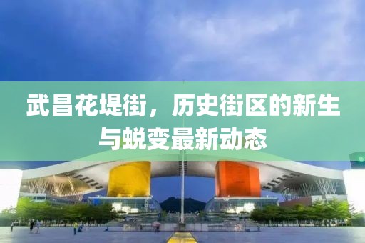 武昌花堤街，历史街区的新生与蜕变最新动态
