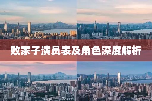败家子演员表及角色深度解析