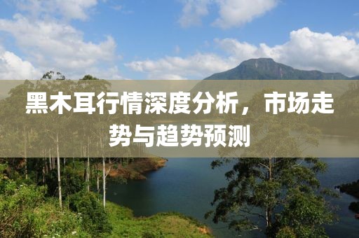 黑木耳行情深度分析，市场走势与趋势预测