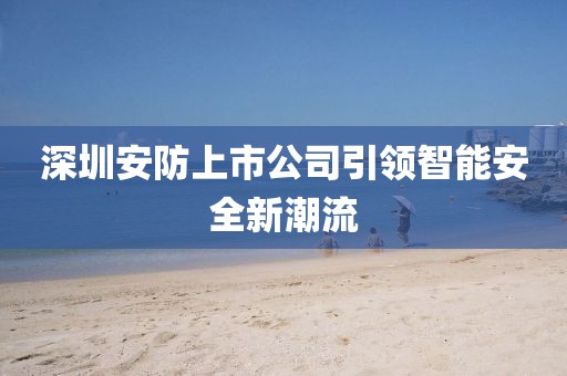 深圳安防上市公司引领智能安全新潮流