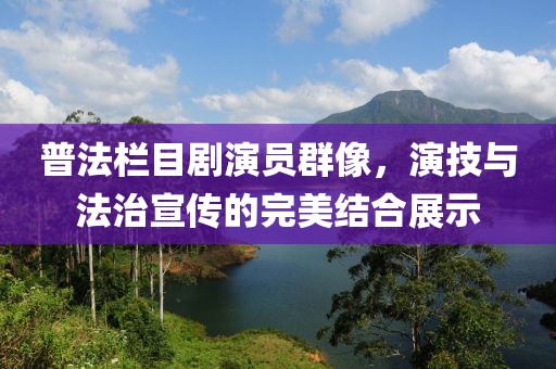 普法栏目剧演员群像，演技与法治宣传的完美结合展示