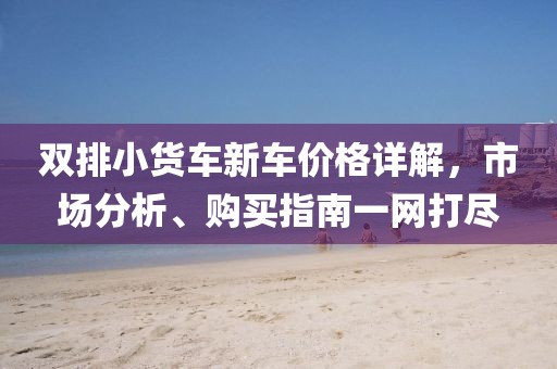 双排小货车新车价格详解，市场分析、购买指南一网打尽