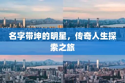 名字带坤的明星，传奇人生探索之旅