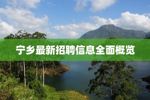 宁乡最新招聘信息全面概览
