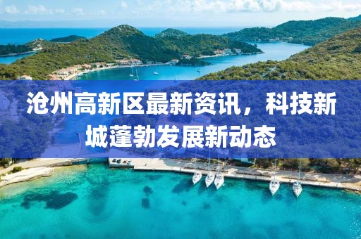沧州高新区最新资讯，科技新城蓬勃发展新动态