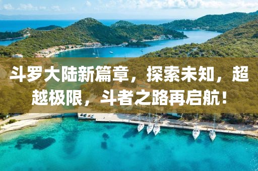 斗罗大陆新篇章，探索未知，超越极限，斗者之路再启航！