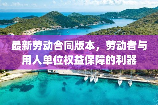 最新劳动合同版本，劳动者与用人单位权益保障的利器