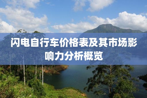 闪电自行车价格表及其市场影响力分析概览