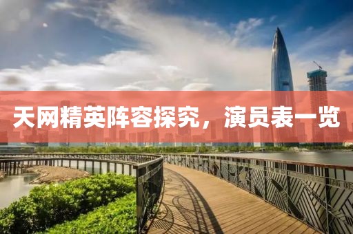天网精英阵容探究，演员表一览