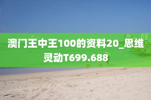 澳门王中王100的资料20_思维灵动T699.688