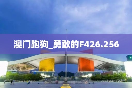 澳门跑狗_勇敢的F426.256