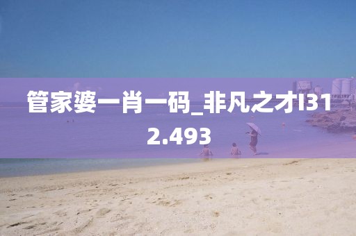 管家婆一肖一码_非凡之才I312.493