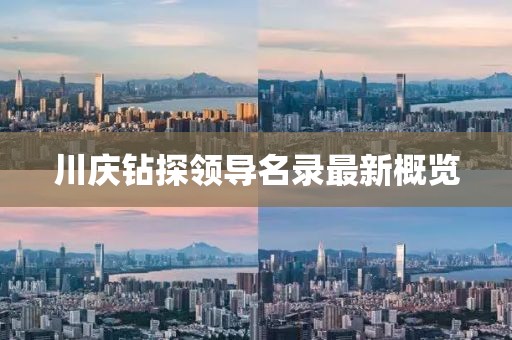 川庆钻探领导名录最新概览