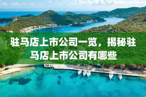 驻马店上市公司一览，揭秘驻马店上市公司有哪些