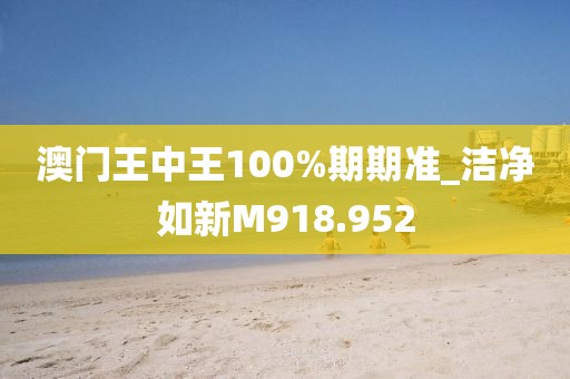 澳门王中王100%期期准_洁净如新M918.952