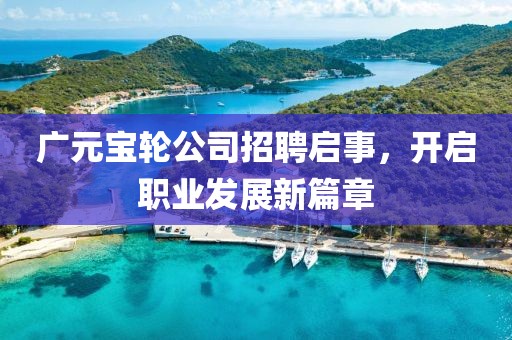 广元宝轮公司招聘启事，开启职业发展新篇章