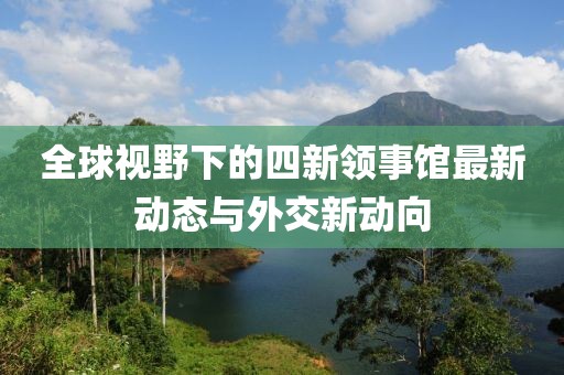 全球视野下的四新领事馆最新动态与外交新动向