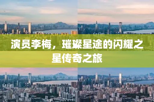 演员李梅，璀璨星途的闪耀之星传奇之旅