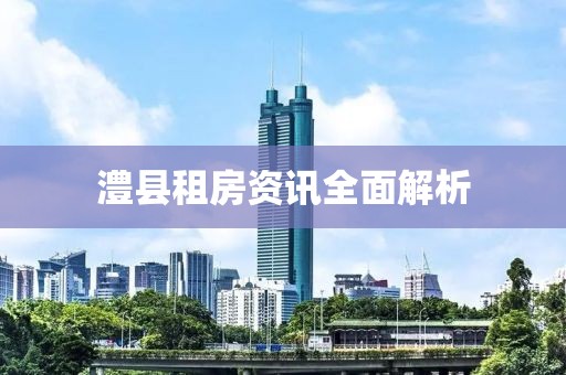 澧县租房资讯全面解析