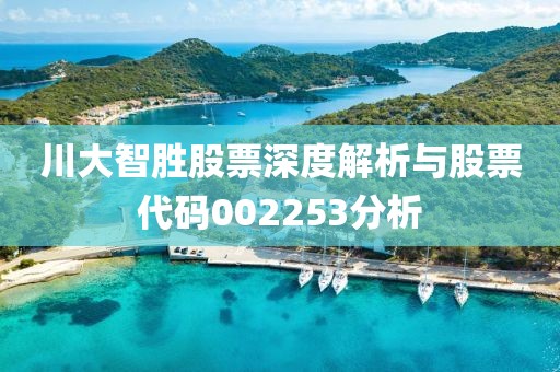 川大智胜股票深度解析与股票代码002253分析