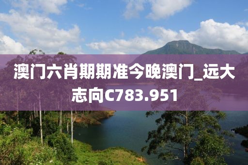 澳门六肖期期准今晚澳门_远大志向C783.951