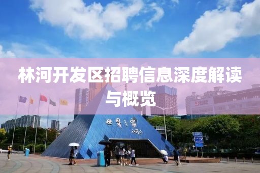 林河开发区招聘信息深度解读与概览