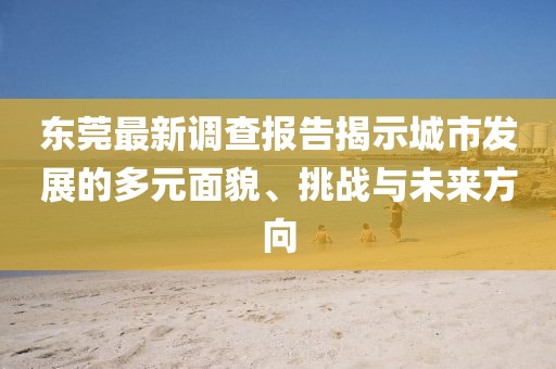 东莞最新调查报告揭示城市发展的多元面貌、挑战与未来方向