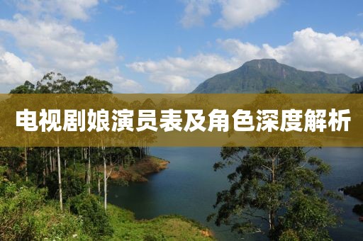 电视剧娘演员表及角色深度解析