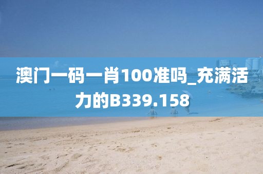 澳门一码一肖100准吗_充满活力的B339.158