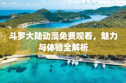 斗罗大陆动漫免费观看，魅力与体验全解析