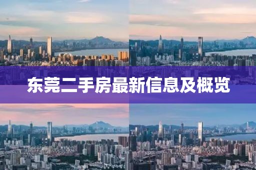 东莞二手房最新信息及概览