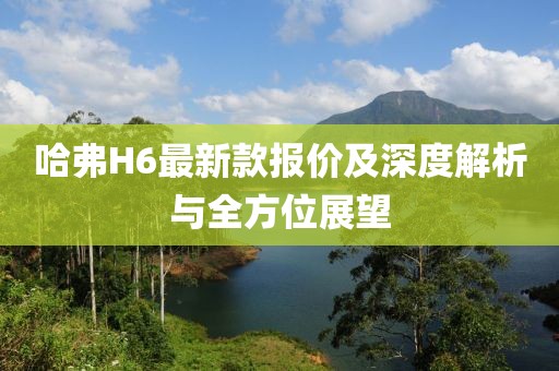哈弗H6最新款报价及深度解析与全方位展望