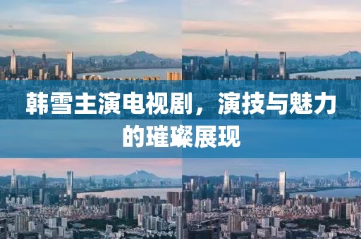 韩雪主演电视剧，演技与魅力的璀璨展现