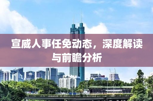 宣威人事任免动态，深度解读与前瞻分析