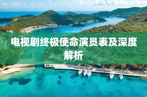 电视剧终极使命演员表及深度解析
