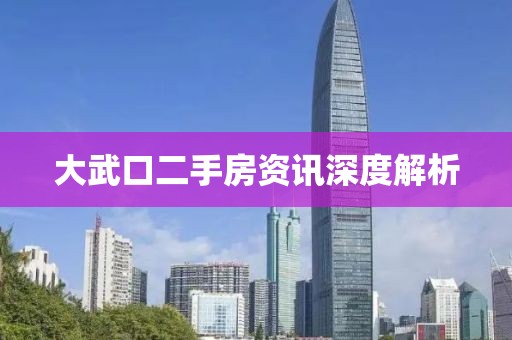 大武口二手房资讯深度解析