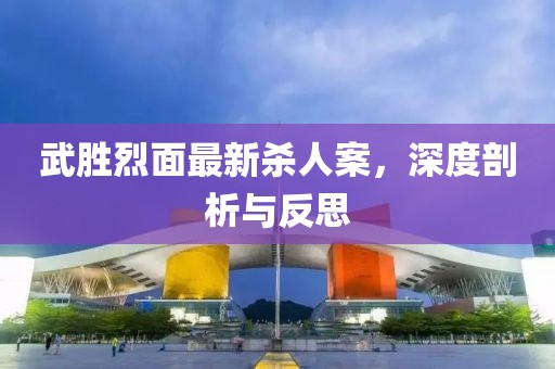 武胜烈面最新杀人案，深度剖析与反思