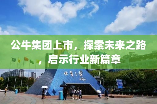 公牛集团上市，探索未来之路，启示行业新篇章