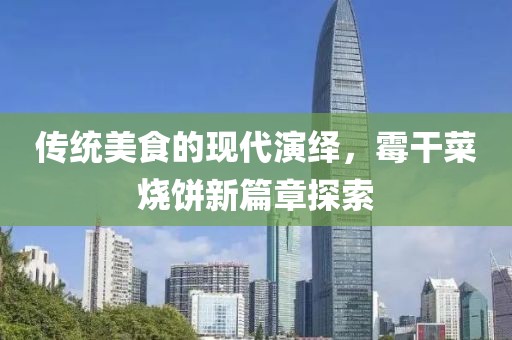 传统美食的现代演绎，霉干菜烧饼新篇章探索