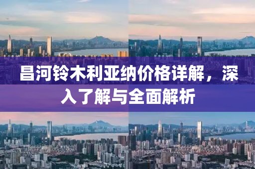 昌河铃木利亚纳价格详解，深入了解与全面解析
